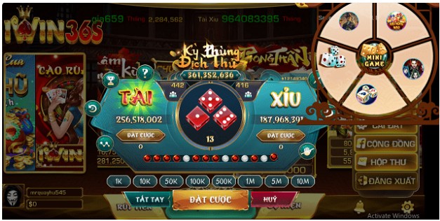 Giao diện cổng game IWin36s Club